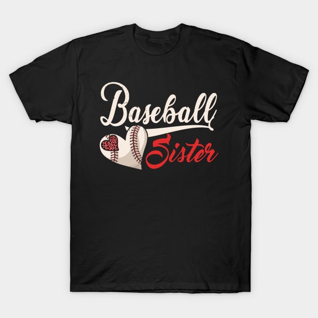 Proud Baseball Sister Of A Baseball Player Sis T-Shirt by sumikoric